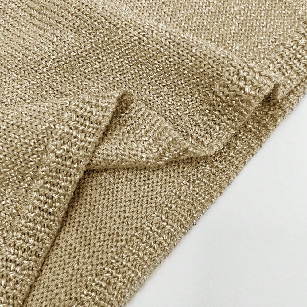Gold Casual Women's Sequin Knit Camisole Top - Picture 8 of 8